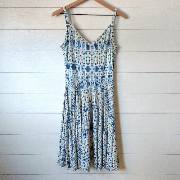 Cynthia Rowley Fit & Flare Ikat Tank Dress S - Picture 5 of 7